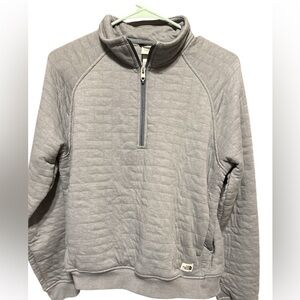 North Face Quilted Grey Pullover Women’s M